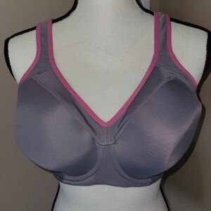 Women's Gray and Pink Sports Bra 36F